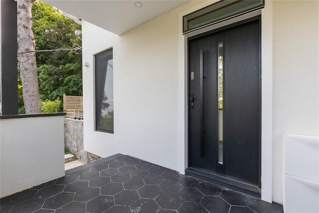 290 Mountain Rd, Pleasantville, NY 10570 - entrance to property with stucco siding and elevator