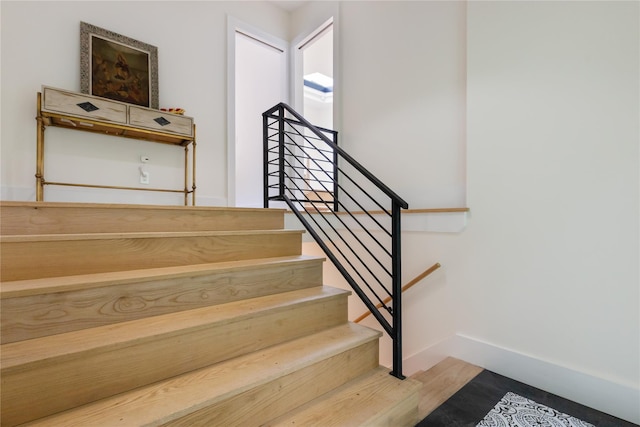 290 Mountain Rd, Pleasantville, NY 10570 - stairs featuring baseboards