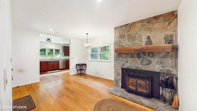 1002 Kitchawan Rd, Ossining, NY 10562 - unfurnished living room with healthy amount of natural light, light wood finished floors, and recessed lighting