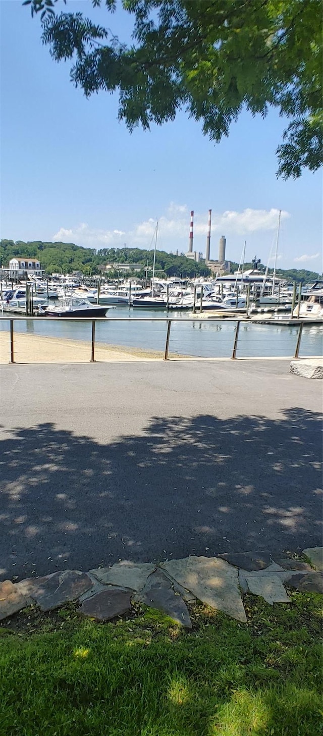 109 Dogwood Ln, Port Jefferson, NY 11777 - view of yard featuring a water view and a dock