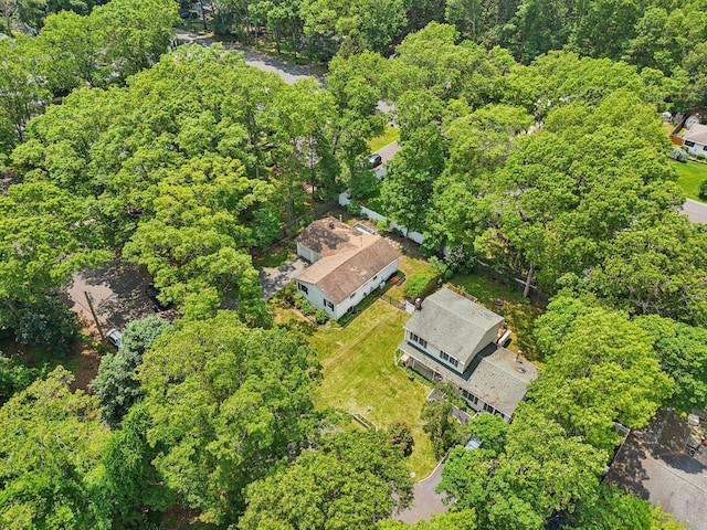 52 Iroquois Trl, Ridge, NY 11961 - aerial view of property's location featuring a forest