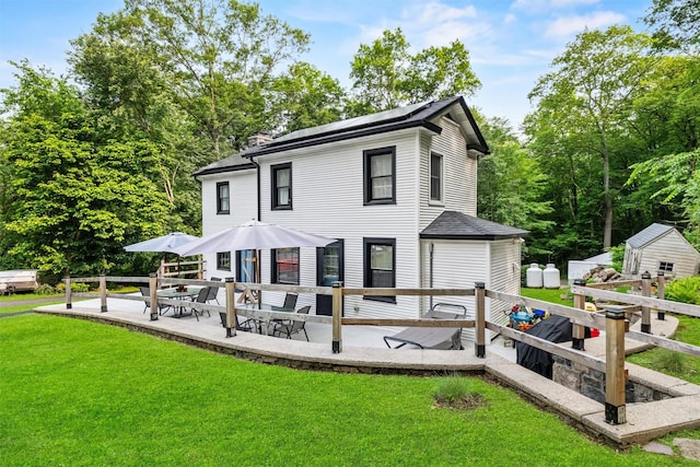 1302 Rte 22 Unit 1300, Brewster, NY 10509 - back of property with a yard and a wooden deck