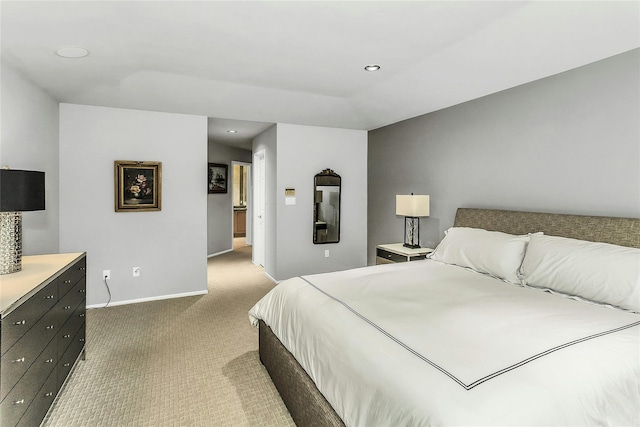 165 Country Club Dr, Commack, NY 11725 - bedroom with light carpet, baseboards, and recessed lighting