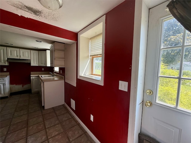 17 Wilson Rd, Brewster, NY 10509 - kitchen featuring plenty of natural light, under cabinet range hood, and white cabinets