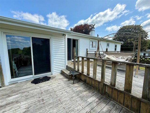 17 Wilson Rd, Brewster, NY 10509 - view of wooden deck