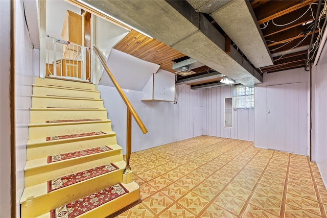 1400 Raleigh Rd, Mamaroneck, NY 10543 - below grade area with stairway