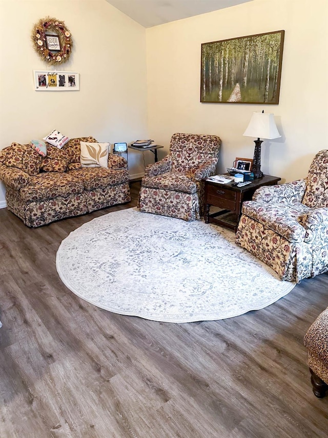 85 Ferndale Ave, Selden, NY 11784 - living room featuring wood finished floors and baseboards