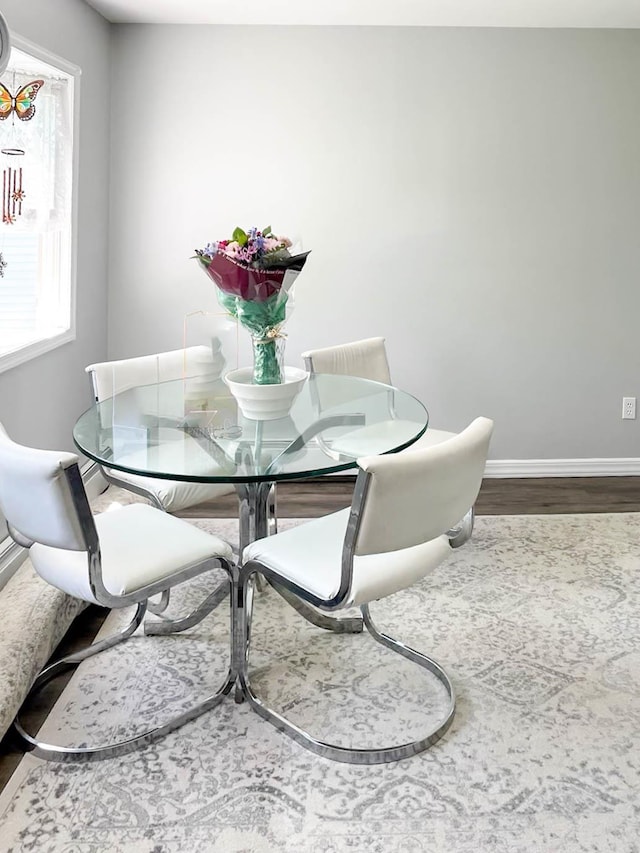 85 Ferndale Ave, Selden, NY 11784 - dining space with wood finished floors and baseboards