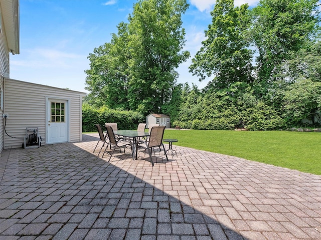 15 Tennyson Dr, Nanuet, NY 10954 - view of patio featuring outdoor dining area