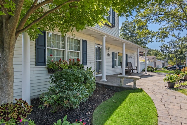 81 Brunswick Rd, Ronkonkoma, NY 11779 - doorway to property featuring a porch