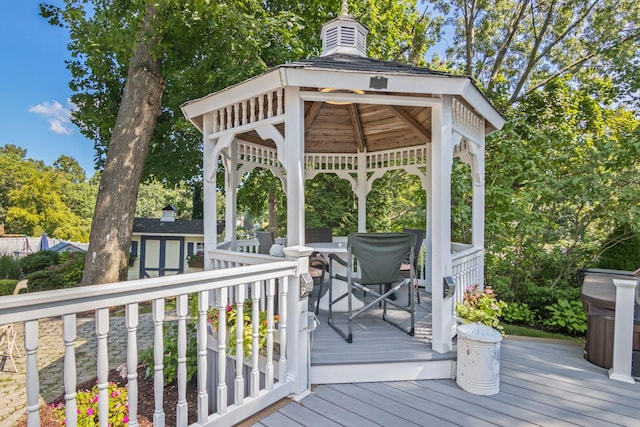 81 Brunswick Rd, Ronkonkoma, NY 11779 - deck featuring a gazebo