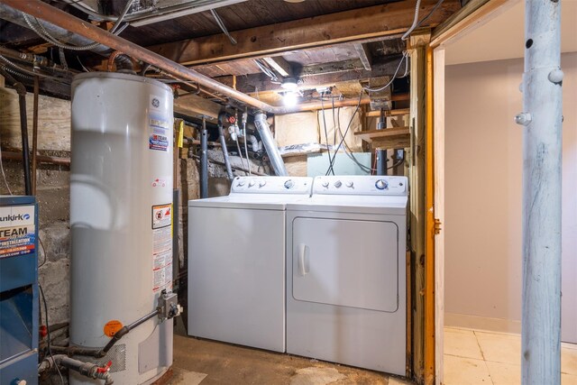 6 Beech Pl Unit 6, Bronx, NY 10465 - laundry area featuring water heater and washer and dryer