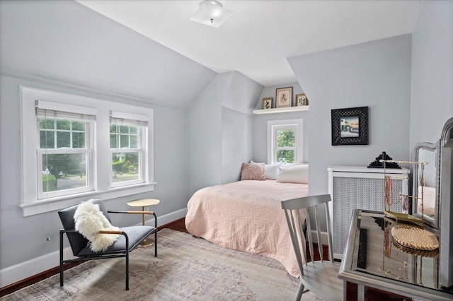 400 Manor Ridge Rd, Pelham, NY 10803 - bedroom featuring vaulted ceiling and wood finished floors