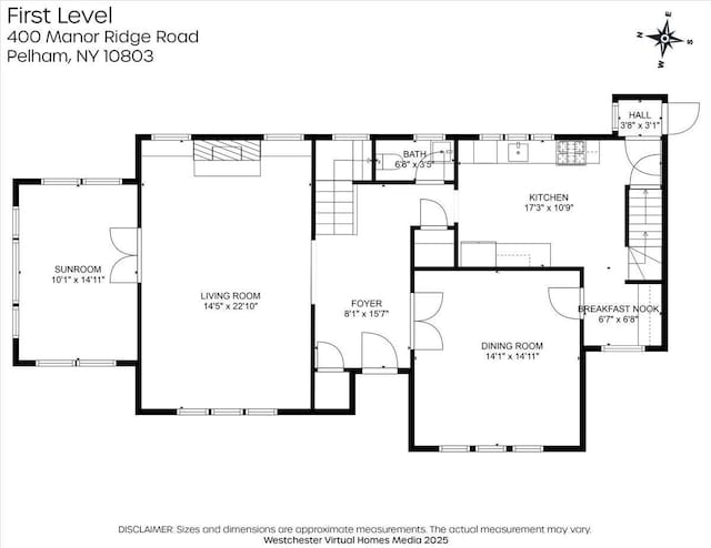 400 Manor Ridge Rd, Pelham, NY 10803 - view of room layout