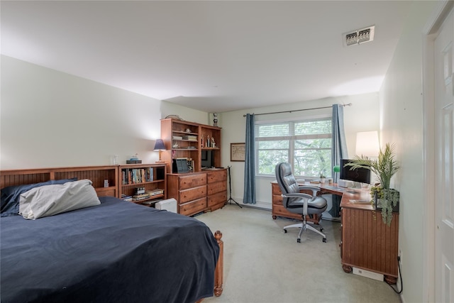 156 E Maujer St, Valley Stream, NY 11580 - bedroom with light carpet and an office area