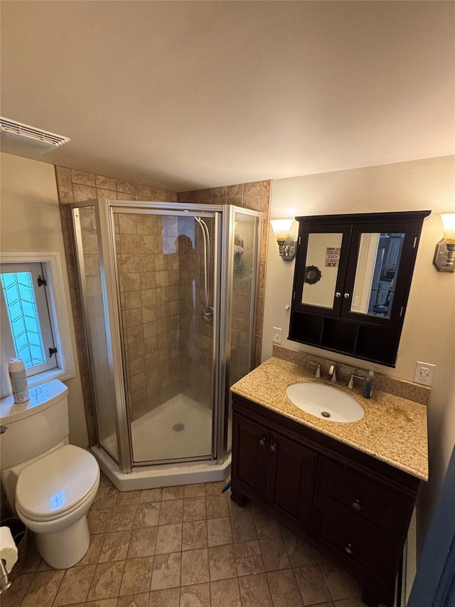 103 Continental Rd, Napanoch, NY 12458 - full bathroom featuring toilet, vanity, and a stall shower
