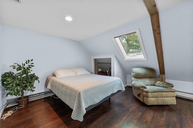 59 Oslo Dr, Yorktown Heights, NY 10598 - bedroom featuring a baseboard radiator, wood finished floors, and recessed lighting