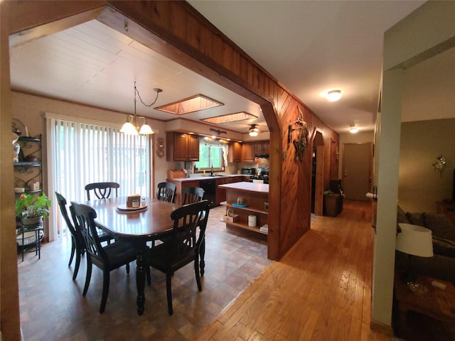 43 Last Rd, Montgomery, NY 10941 - dining space with a chandelier and light wood-style flooring