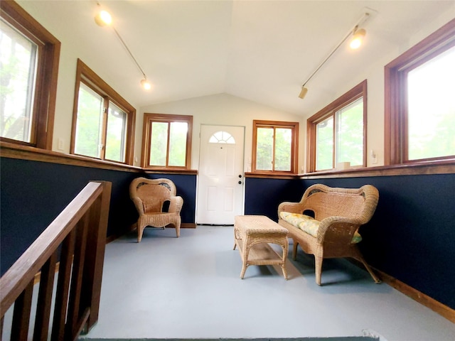 43 Last Rd, Montgomery, NY 10941 - sitting room with track lighting and vaulted ceiling