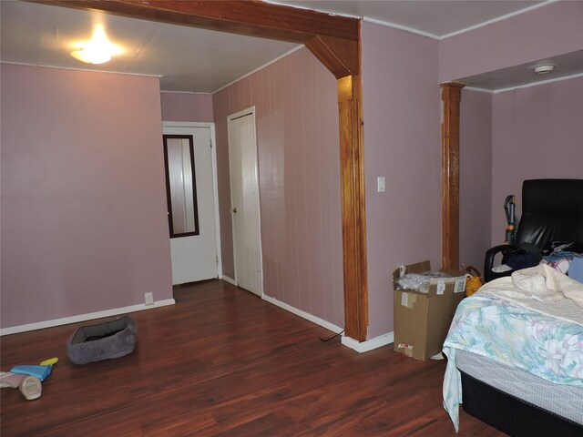 713 Colonial St, Uniondale, NY 11553 - bedroom featuring wood finished floors, baseboards, and crown molding