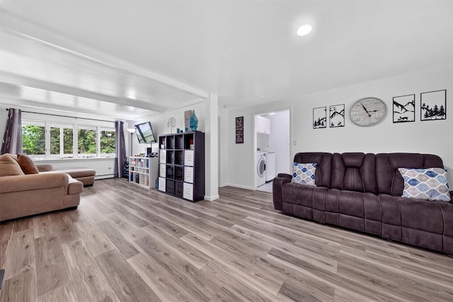 98 Greenhaven Rd, Poughquag, NY 12570 - living area featuring light wood-type flooring and baseboards