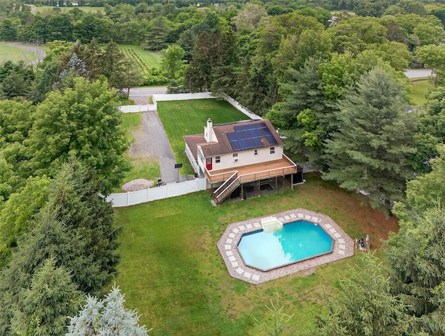 98 Greenhaven Rd, Poughquag, NY 12570 - view from above of property with a pool