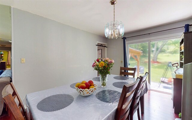 52 Old Chester Rd, Goshen, NY 10924 - dining room with a chandelier and wood finished floors
