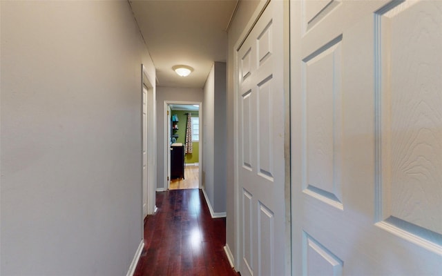 52 Old Chester Rd, Goshen, NY 10924 - corridor with dark wood-type flooring and baseboards