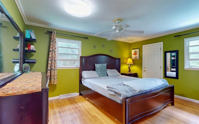 52 Old Chester Rd, Goshen, NY 10924 - bedroom featuring light wood finished floors, baseboards, and ceiling fan