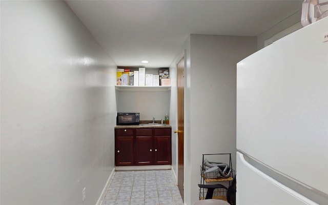 52 Old Chester Rd, Goshen, NY 10924 - hallway featuring baseboards and a sink