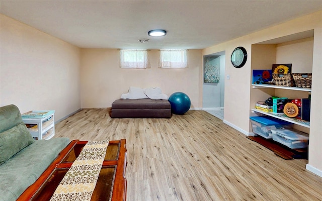 52 Old Chester Rd, Goshen, NY 10924 - exercise area with wood finished floors and baseboards