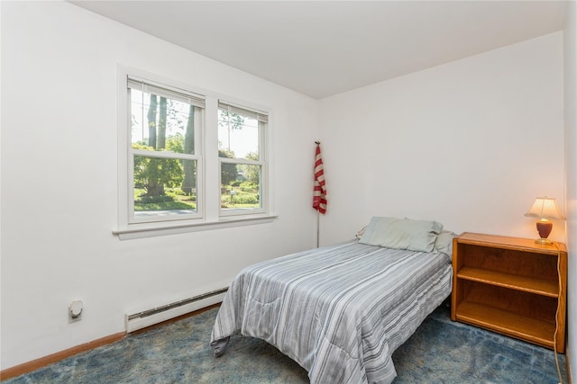 37 Old Mill Rd, Yorktown Heights, NY 10598 - bedroom with a baseboard radiator and carpet floors