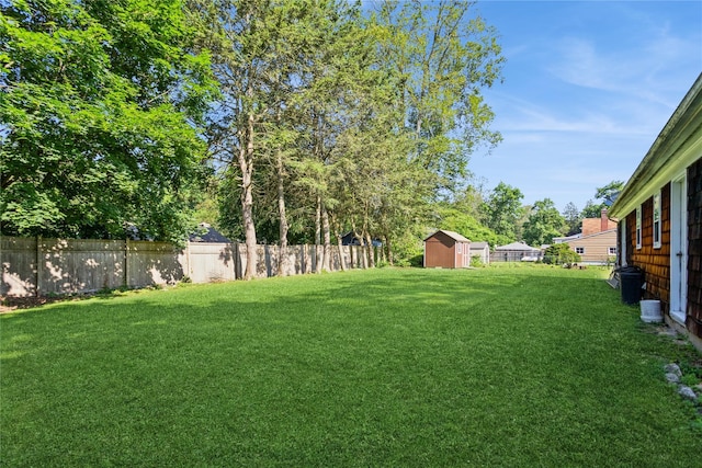 37 Old Mill Rd, Yorktown Heights, NY 10598 - fenced backyard with a storage shed
