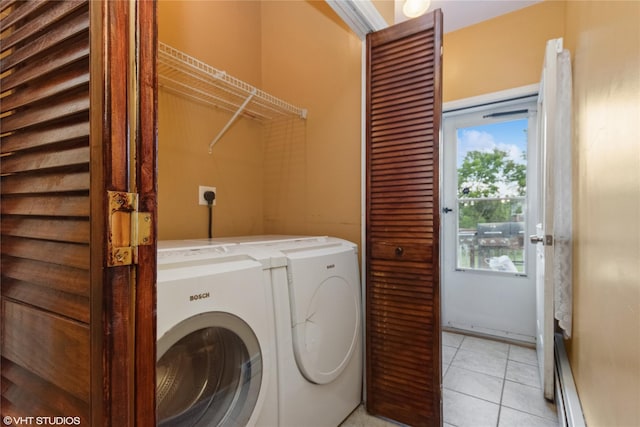 10 Wyllys Ct, Rock Tavern, NY 12575 - washroom with washer and dryer and light tile patterned floors