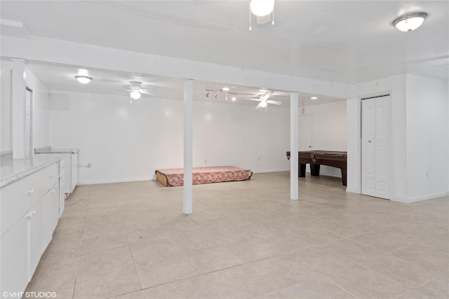 10 Wyllys Ct, Rock Tavern, NY 12575 - finished below grade area featuring ceiling fan and light tile patterned floors