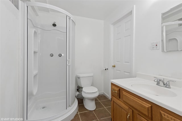 10 Wyllys Ct, Rock Tavern, NY 12575 - bathroom with a stall shower, vanity, and tile patterned floors