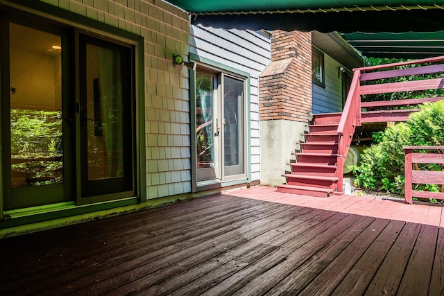 32 Overhill Rd, Yorktown Heights, NY 10598 - deck featuring stairs