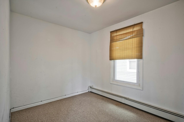28 New Hampshire St, Long Beach, NY 11561 - carpeted spare room featuring a baseboard radiator