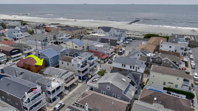 28 New Hampshire St, Long Beach, NY 11561 - aerial view of residential area with expansive beach