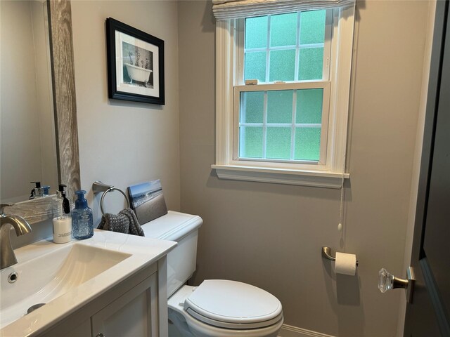 7 Yorkshire Ave, Stony Brook, NY 11790 - half bath with toilet, plenty of natural light, and vanity