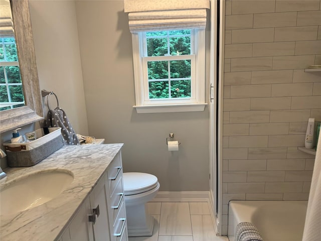 7 Yorkshire Ave, Stony Brook, NY 11790 - full bathroom featuring vanity, toilet, and baseboards