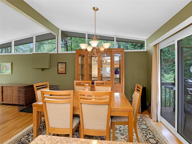 2 Hedge Row, New City, NY 10956 - dining room featuring wood finished floors and a chandelier