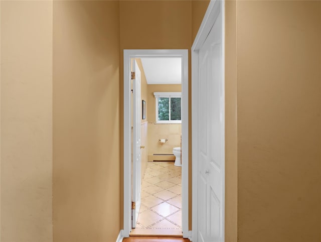 2 Hedge Row, New City, NY 10956 - hallway featuring a baseboard heating unit