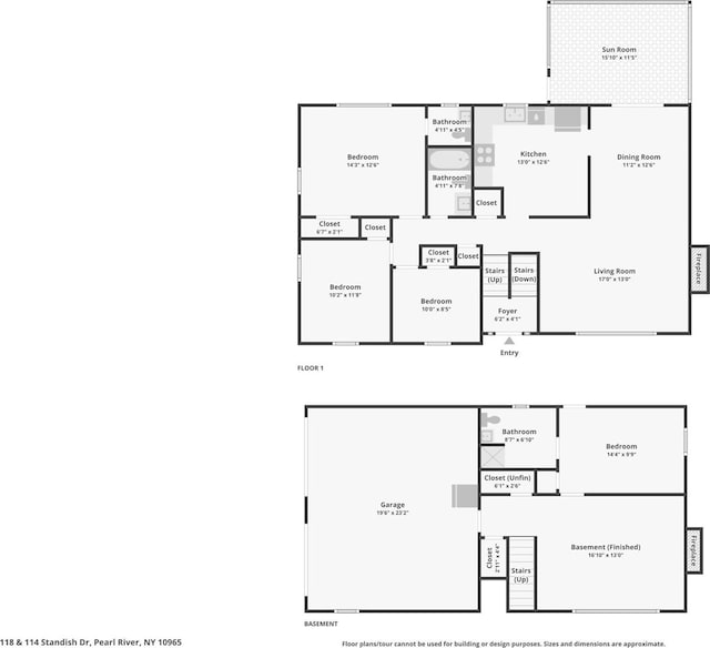 118 Standish Dr, Pearl River, NY 10965 - view of floor plan / room layout
