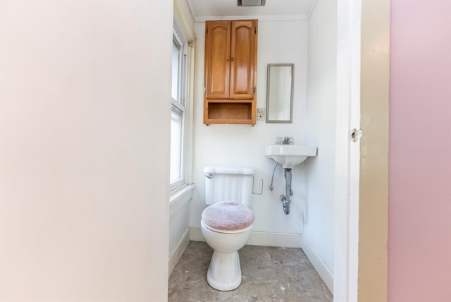 872-874 Rte 212, Saugerties, NY 12477 - half bath featuring toilet and baseboards