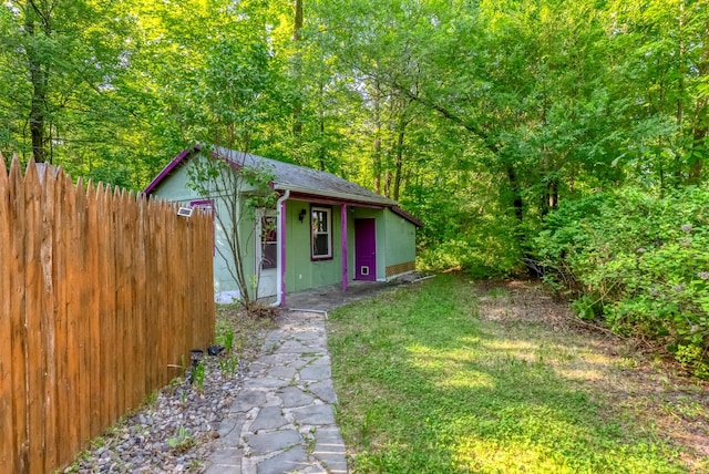 872-874 Rte 212, Saugerties, NY 12477 - view of front facade featuring an outbuilding and a wooded view