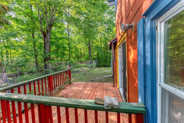 872-874 Rte 212, Saugerties, NY 12477 - wooden terrace with a fenced backyard