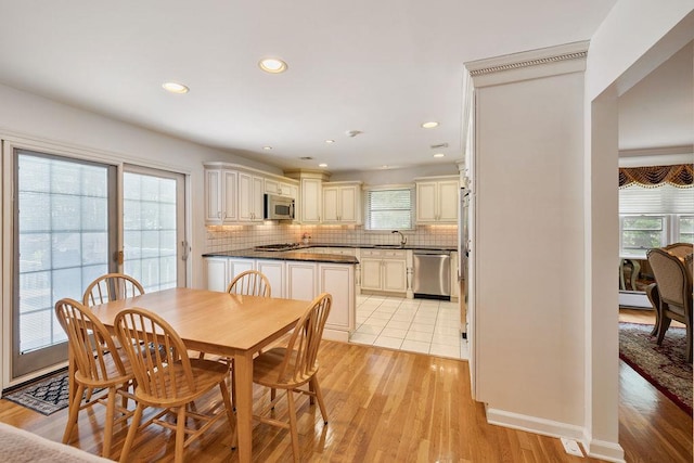 15 Dunmore Rd, New City, NY 10956 - dining room with plenty of natural light, light wood finished floors, and recessed lighting
