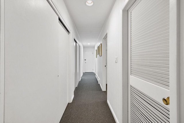 15 Dunmore Rd, New City, NY 10956 - hall featuring dark carpet and recessed lighting