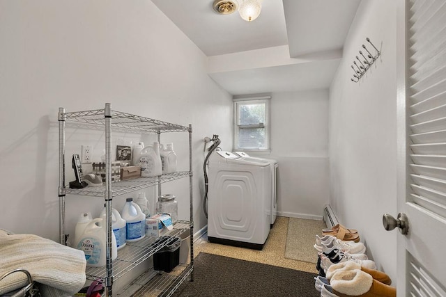 15 Dunmore Rd, New City, NY 10956 - washroom with separate washer and dryer and baseboard heating